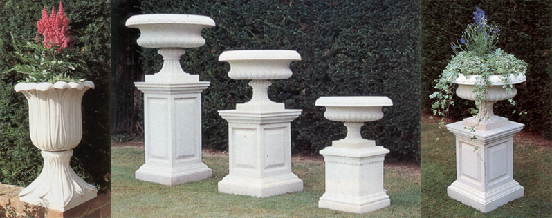 Planters and pedestals